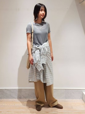 Kikuchi_TOMORROWLANDさん（レディース・164cm）の秋コーディネート