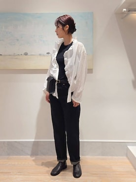 「HEREU（ヘリュー）のアイテム」を使った、Kikuchi_TOMORROWLANDさん（レディース・164cm）の秋コーディネート