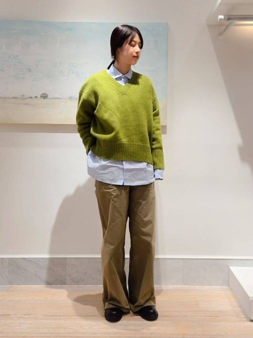 GALERIE VIE ファインウールVネックニット GALERIE VIE（ギャルリー ヴィー）の「ファインウール Vネックプル