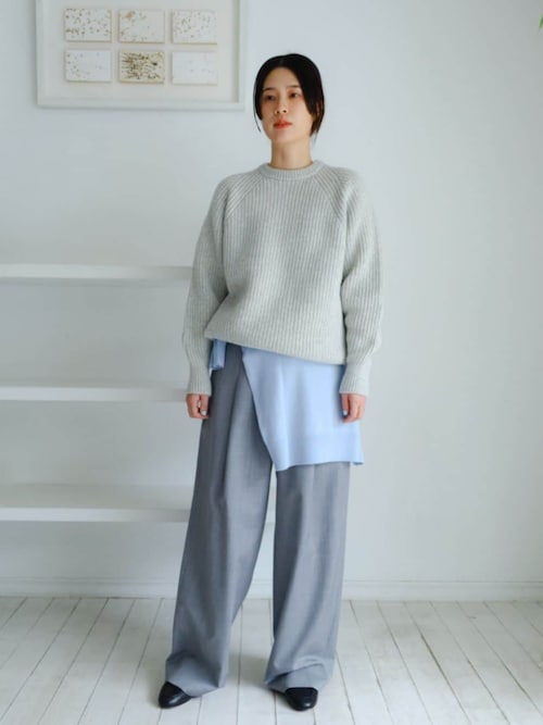 ■美品専用ページギャルリーヴィープルオーバー プレーンコットン ポロプルオーバー（ニット/セーター）｜GALERIE VIE