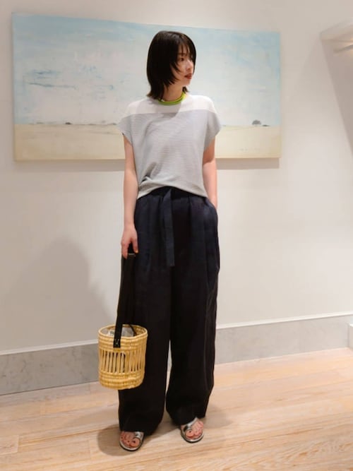 【GALERIE VIE】クレープガーター フレンチスリーブプルオーバー クレープガーター フレンチスリーブプルオーバー | GALERIE VIE