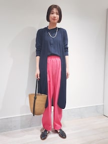 ◆【未使用】ギャルリーヴィー 24SS ニットジレ 2,4万 涼しい◎リネン GALERIE VIE（ギャルリー ヴィー）の「リネンフルカーディガン