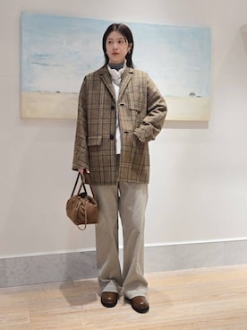 「サイドゴアブーツ」｜Kikuchi_TOMORROWLANDさん（レディース・164cm）の秋コーディネート