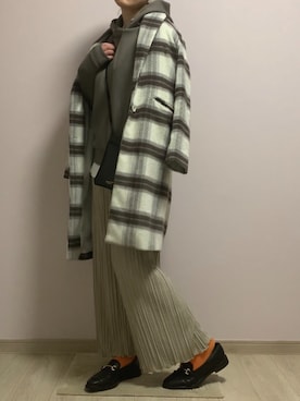 「WEGO（ウィゴー）のアイテム（チェスターコート）」を使った、MOMOさん（レディース・165cm）の春コーディネート