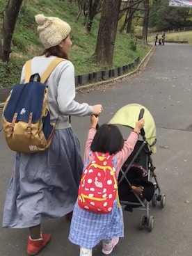 「a.g.plus（エージープラス）のアイテム」を使った、p☺︎tchanさん（レディース・158cm）の冬コーディネート