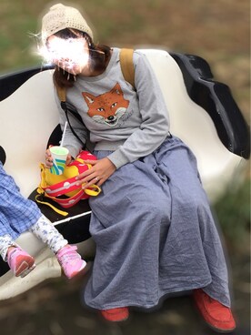 「a.g.plus（エージープラス）のアイテム」を使った、p☺︎tchanさん（レディース・158cm）の冬コーディネート