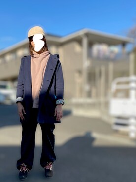 「Design Tshirts Store graniph（デザイン　ティーシャツ　ストア　グラニフ）のアイテム（ジャケット/アウター）」を使った、p☺︎tchanさん（レディース・158cm）の冬コーディネート