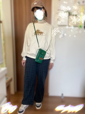 「3can4on（サンカンシオン）のアイテム」を使った、p☺︎tchanさん（レディース・158cm）の冬コーディネート