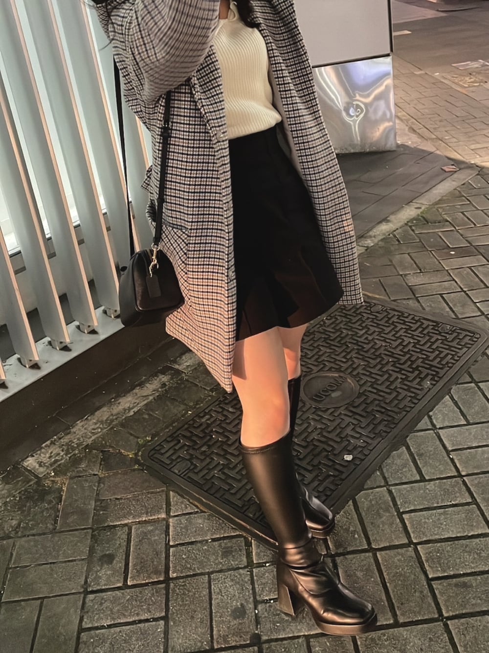 Heather（ヘザー）の「スクエアストレッチロングブーツ 229819