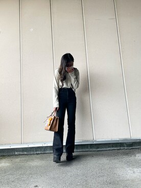 陽さん(レディース・154cm)の冬コーディネート