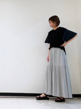「GALLEST」｜mikaさん（レディース・165cm）の夏コーディネート