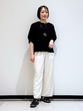 「大人カジュアルコーデ」｜「アイテム（その他）」を使った、mikaさん（レディース・165cm）の夏コーディネート