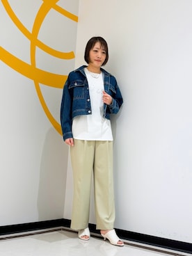 「Gジャン」｜「アイテム（その他）」を使った、mikaさん（レディース・165cm）の春コーディネート