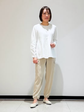 「大人可愛い、シンプル」｜「アイテム（その他）」を使った、mikaさん（レディース・165cm）の春コーディネート