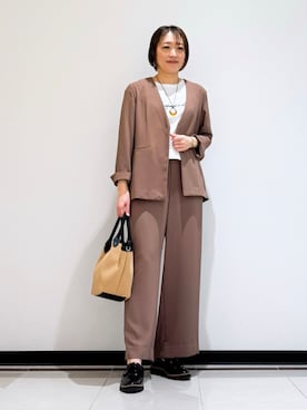 「INDIVI（インディヴィ）のアイテム」を使った、mikaさん（レディース・165cm）の春コーディネート