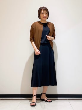 「セットアイテム」｜「アイテム（セットアップ）」を使った、mikaさん（レディース・165cm）の夏コーディネート