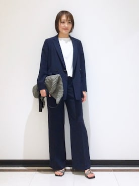 「ダブルジャケット」｜mikaさん（レディース・165cm）の夏コーディネート