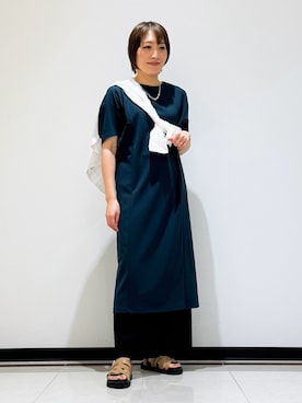 「たすき掛け」｜「アイテム（その他）」を使った、mikaさん（レディース・165cm）の夏コーディネート