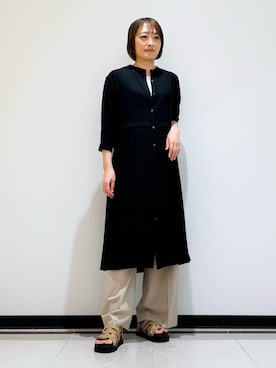 「インディヴィ」｜「アイテム（ワンピース）」を使った、mikaさん（レディース・165cm）の夏コーディネート