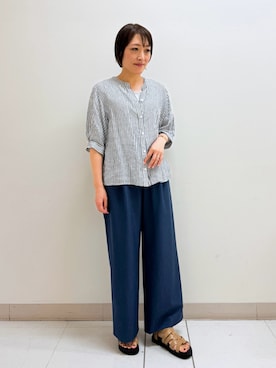 「インディヴィ」｜「アイテム（タンクトップ）」を使った、mikaさん（レディース・165cm）の春コーディネート