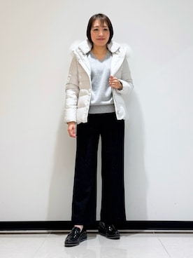 「冬」｜「アイテム（その他）」を使った、mikaさん（レディース・165cm）の冬コーディネート