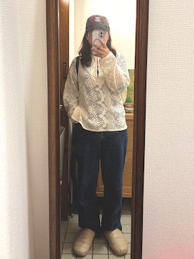 「SUBU(スブ)のアイテム」を使った、ならちゃんさん(レディース・155cm)の春コーディネート