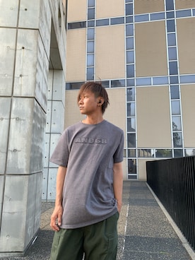 「ANDGEEBEE（アンジービー）のアイテム」を使った、Kanさん（メンズ・170cm）の春コーディネート