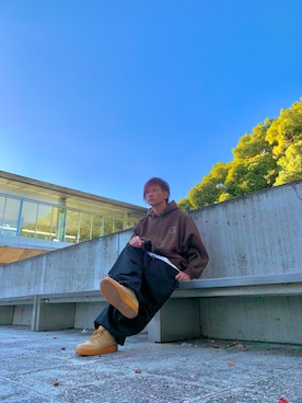 「ANDGEEBEE（アンジービー）のアイテム」を使った、Kanさん（メンズ・170cm）の秋コーディネート