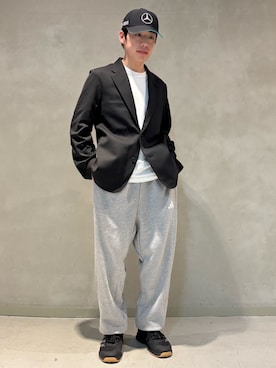 【美品】adidas ISETAN シアサッカー ICON セットアップスーツ アディダスとイセタンメンズが共同開発した「ICON SUIT