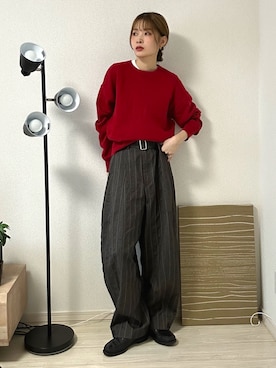 「select MOCA（セレクトモカ）のアイテム（ローファー）」を使った、noaverse__さん（レディース・170cm）の秋コーディネート