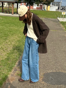 「アイテム（ジャケット/アウター）」を使った、noaverse__さん（レディース・170cm）の秋コーディネート