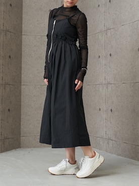 「carino（カリーノ）のアイテム」を使った、MODEETJACOMOingSTAFFさん（レディース・163cm）の秋コーディネート