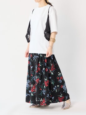 「シルバーサンダル」｜MODEETJACOMOingSTAFFさん（レディース・152cm）の夏コーディネート