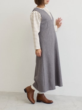 「アイテム（レインシューズ）」を使った、MODEETJACOMOingSTAFFさん（レディース・160cm）の夏コーディネート