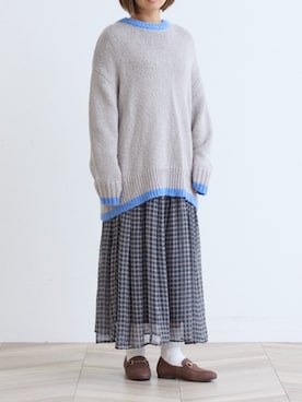 「アイテム（ドレスシューズ）」を使った、MODEETJACOMOingSTAFFさん（レディース・160cm）の夏コーディネート
