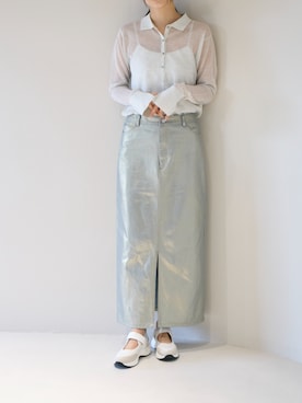 「彩色」｜MODEETJACOMOingSTAFFさん（レディース・157cm）の夏コーディネート