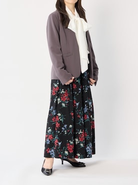 「アイテム（パンプス）」を使った、MODEETJACOMOingSTAFFさん（レディース・152cm）の夏コーディネート