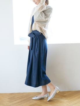 「メッシュパンプス」｜MODEETJACOMOingSTAFFさん（レディース・164cm）の春コーディネート