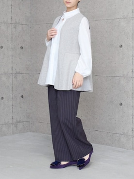 「Mode et Jacomo（モードエジャコモ）のアイテム」を使った、MODEETJACOMOingSTAFFさん（レディース・163cm）の秋コーディネート