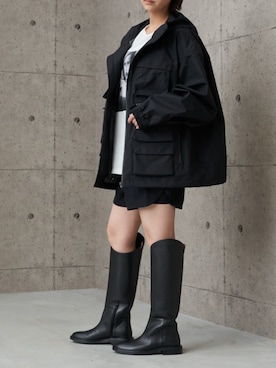 「carino（カリーノ）のアイテム」を使った、MODEETJACOMOingSTAFFさん（レディース・163cm）の夏コーディネート