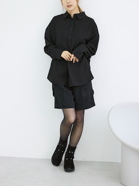 「防寒」｜「アイテム（ブーツ）」を使った、MODEETJACOMOingSTAFFさん（レディース・165cm）の冬コーディネート