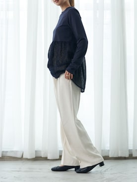 「Riz raffinee（リズラフィーネ）のアイテム」を使った、MODEETJACOMOingSTAFFさん（レディース・164cm）の秋コーディネート