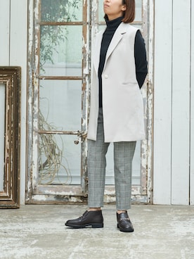 「ハイカット」｜MODEETJACOMOingSTAFFさん（レディース・160cm）の秋コーディネート