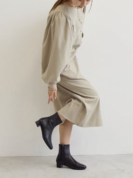 「シャツワンピース」｜MODEETJACOMOingSTAFFさん（レディース・164cm）の秋コーディネート