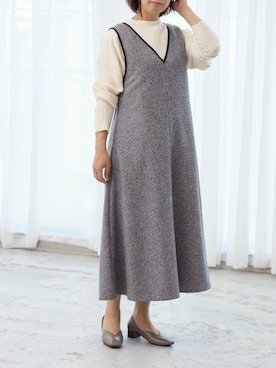 「ing（イング）のアイテム（シューズ）」を使った、MODEETJACOMOingSTAFFさん（レディース・160cm）の秋コーディネート