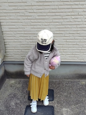 「devirock（デビロック）のアイテム」を使った、rinさん（キッズ・100cm）の春コーディネート