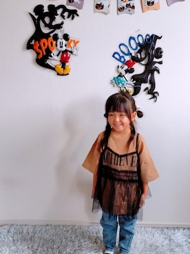 rinさん（キッズ・100cm）の秋コーディネート