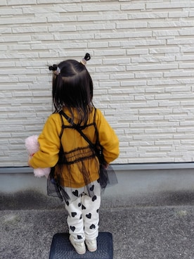 「devirock（デビロック）のアイテム」を使った、rinさん（キッズ・100cm）の春コーディネート