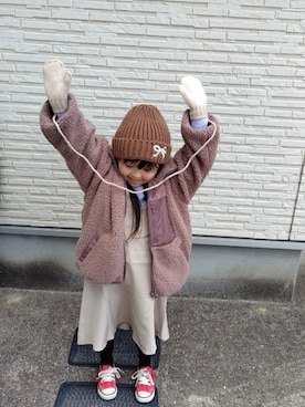 rinさん(キッズ・100cm)の冬コーディネート