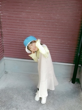 「アイテム（ワンピース/ドレス）」を使った、rinさん（キッズ・100cm）の秋コーディネート